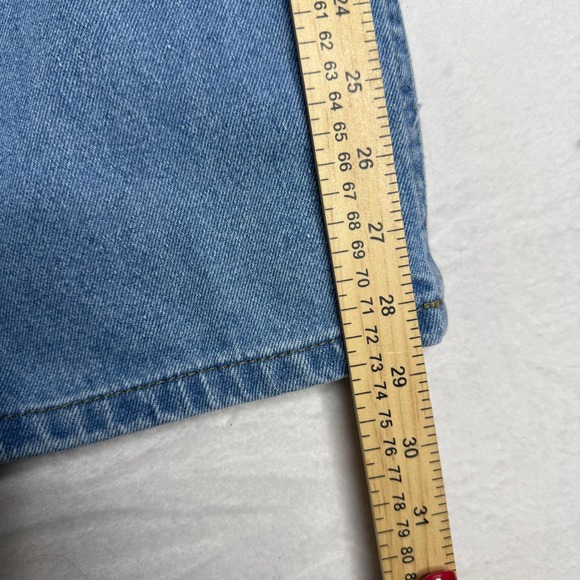 PrettyLittleThing Light Wash Denim High Waisted Barrel Jeans Women US 4 - Picture 5 of 6